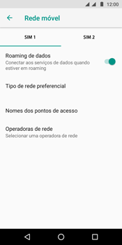 Como ativar e desativar o roaming de dados - Motorola Moto G6 Play - Passo 6