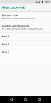 Como selecionar o tipo de rede adequada - Motorola Moto G6 Plus - Passo 9