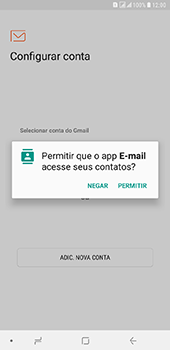 Como configurar seu celular para receber e enviar e-mails - Samsung Galaxy J8 - Passo 5