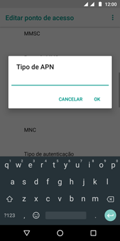 Como configurar a internet do seu aparelho (APN) - Motorola Moto G6 Play - Passo 14