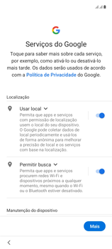 Como configurar pela primeira vez - Samsung Galaxy A21s - Passo 10