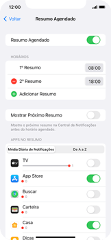 Como criar um resumo de notificações - Apple iOS 15 Apple iOS 15 - Passo 13