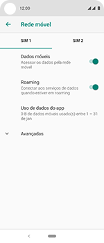 Como ativar e desativar o roaming de dados - Motorola One Vision - Passo 8