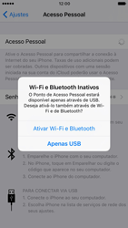 Como usar seu aparelho como um roteador de rede Wi-Fi - Apple iOS 10 Apple iOS 10 - Passo 7