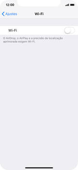 Como se conectar a uma rede Wi-Fi - Apple iOS 12 Apple iOS 12 - Passo 4