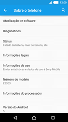 Como encontrar o número de IMEI do seu aparelho - Sony Xperia M4 Aqua - Passo 4