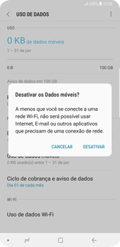 Como ativar e desativar uma rede de dados - Samsung Galaxy S9 Plus - Passo 7