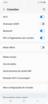 Como conectar à internet (APN automático) - Samsung Galaxy S22 - Passo 6