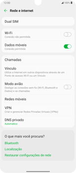 Como ativar e desativar uma rede de dados - LG Velvet 5G - Passo 5