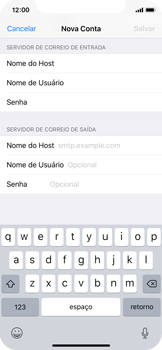 Como configurar seu celular para receber e enviar e-mails - Apple iOS 11 Apple iOS 11 - Passo 13