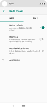 Como ativar e desativar o roaming de dados - Motorola One Vision - Passo 6