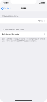 Como configurar seu celular para receber e enviar e-mails - Apple iOS 12 Apple iOS 12 - Passo 20