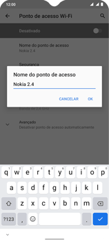 Como usar seu aparelho como um roteador de rede Wi-Fi - Nokia Nokia 2.4 - Passo 8