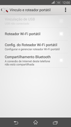 Como usar seu aparelho como um roteador de rede Wi-Fi - Sony Xperia E4G - Passo 6