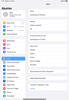 Como criar um resumo de notificações - Apple iPad Pro 11 - Passo 2