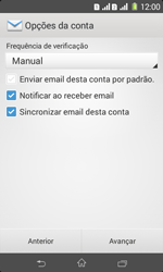 Como configurar seu celular para receber e enviar e-mails - Sony Xperia E1 - Passo 16