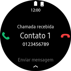 Como atender ou rejeitar uma ligação no Galaxy Watch - Samsung Galaxy Watch 3 - Passo 1