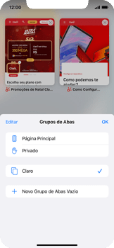 Como agrupar abas no Safari - Apple iOS 15 Apple iOS 15 - Passo 18