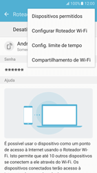 Como usar seu aparelho como um roteador de rede Wi-Fi - Samsung Galaxy S7 - Passo 8