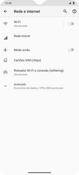 Como ativar e desativar o roaming de dados - Motorola Moto G9 Play - Passo 4