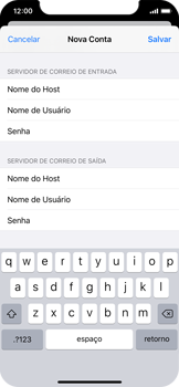 Como configurar seu celular para receber e enviar e-mails - Apple iOS 13 Apple iOS 13 - Passo 14