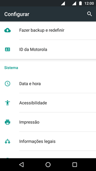 Como restaurar as configurações originais do seu aparelho - Motorola Moto G (4ª Geração) - Passo 4