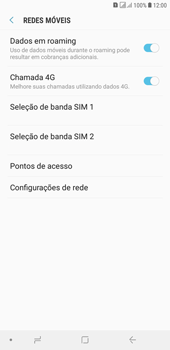 Como ativar e desativar o roaming de dados - Samsung Galaxy J4+ - Passo 6