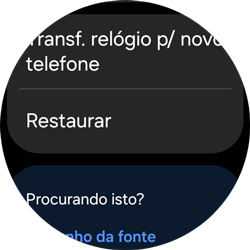 Como restaurar o Galaxy Watch - Samsung Galaxy Watch 7 - Passo 4