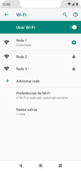 Como se conectar a uma rede Wi-Fi - Motorola Moto G7 Play - Passo 9