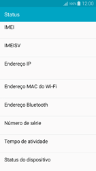 Como encontrar o número de IMEI do seu aparelho - Samsung Galaxy A5 - Passo 5