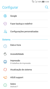 Como encontrar o número de IMEI do seu aparelho - Asus Zenfone Selfie - Passo 3