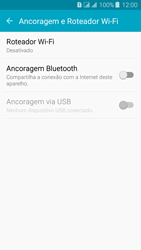 Como usar seu aparelho como um roteador de rede Wi-Fi - Samsung Galaxy J3 Duos - Passo 5