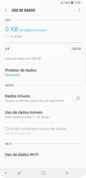 Como ativar e desativar uma rede de dados - Samsung Galaxy S9 Plus - Passo 8