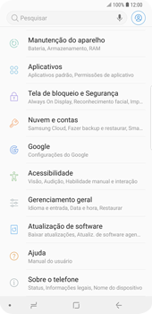 Como encontrar o número de IMEI do seu aparelho - Samsung Galaxy S9 Plus - Passo 3