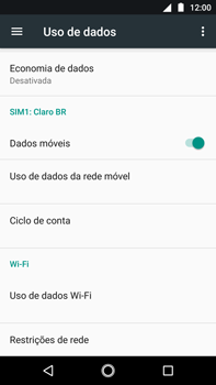 Como definir um aviso e limite de uso de dados - Motorola Moto G5s Plus - Passo 4