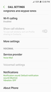 Samsung j7 call online waiting setting