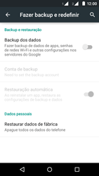 Como restaurar as configurações originais do seu aparelho - Motorola Moto E (2ª Geração) - Passo 5