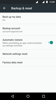 Factory reset, Settings, G4