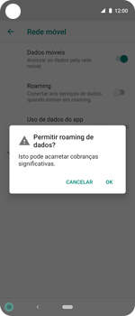 Como ativar e desativar o roaming de dados - Motorola One Action - Passo 6