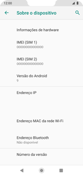 Como encontrar o número de IMEI do seu aparelho - Motorola Moto G7 Power - Passo 5