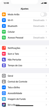 Como encontrar o número de IMEI do seu aparelho - Apple iOS 13 Apple iOS 13 - Passo 2