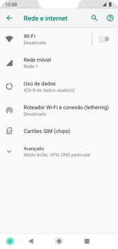 Como ativar e desativar o roaming de dados - Motorola Moto G7 Power - Passo 4