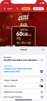 Como traduzir textos no Safari - Apple iOS 15 Apple iOS 15 - Passo 7