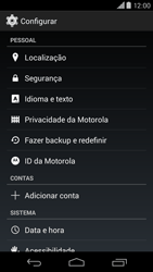 Como restaurar as configurações originais do seu aparelho - Motorola Moto X (2ª Geração) - Passo 4