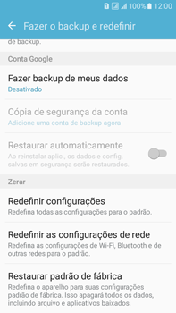 Como restaurar as configurações originais do seu aparelho - Samsung Galaxy On 7 - Passo 5