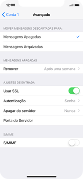 Como configurar seu celular para receber e enviar e-mails - Apple iOS 11 Apple iOS 11 - Passo 22