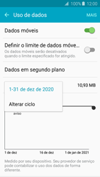 Como definir um aviso e limite de uso de dados - Samsung Galaxy J2 Duos - Passo 5