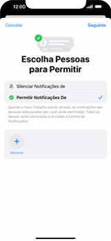 Como ativar o modo Foco - Apple iOS 16 Apple iOS 16 - Passo 6