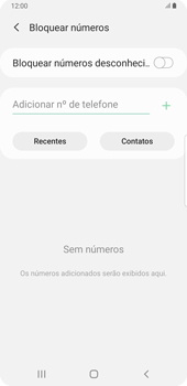 Como bloquear chamadas de números desconhecidos - Samsung Galaxy S9 Plus - Passo 6