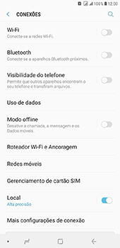 Como ativar e desativar o roaming de dados - Samsung Galaxy J8 - Passo 4